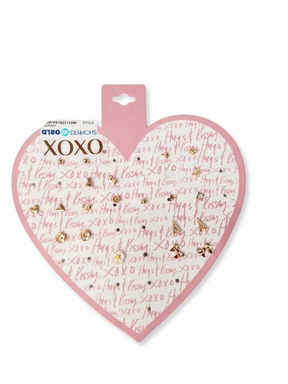 XOXO Gold-Tone Mixed Stud Earring Set New Defective Missing Pieces